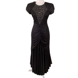 Lizzy & Johnny Vintage 80’s Mermaid Tango Formal Dress 6